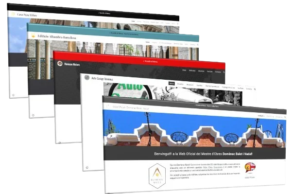 Xarxa de portals web oficials del projecte documental sobre el mestre d'obres Domènec Balet Nadal