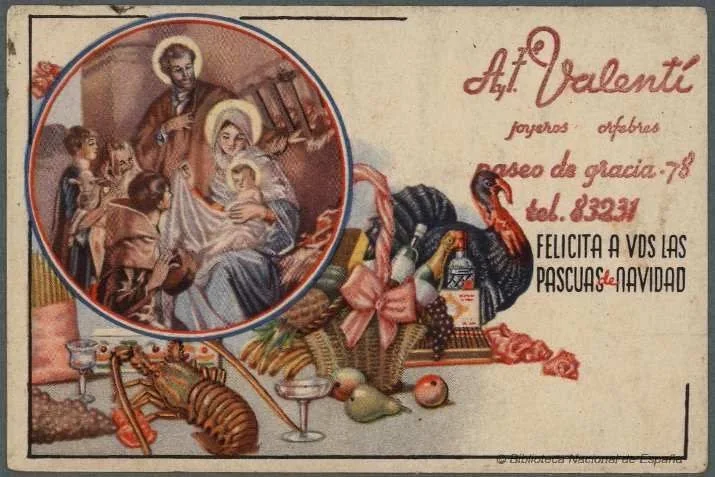 Clic per ampliar fotografia o plànol Publicitat històrica de la joieria i argenteria Valentí al Passeig de Gràcia, núm. 78