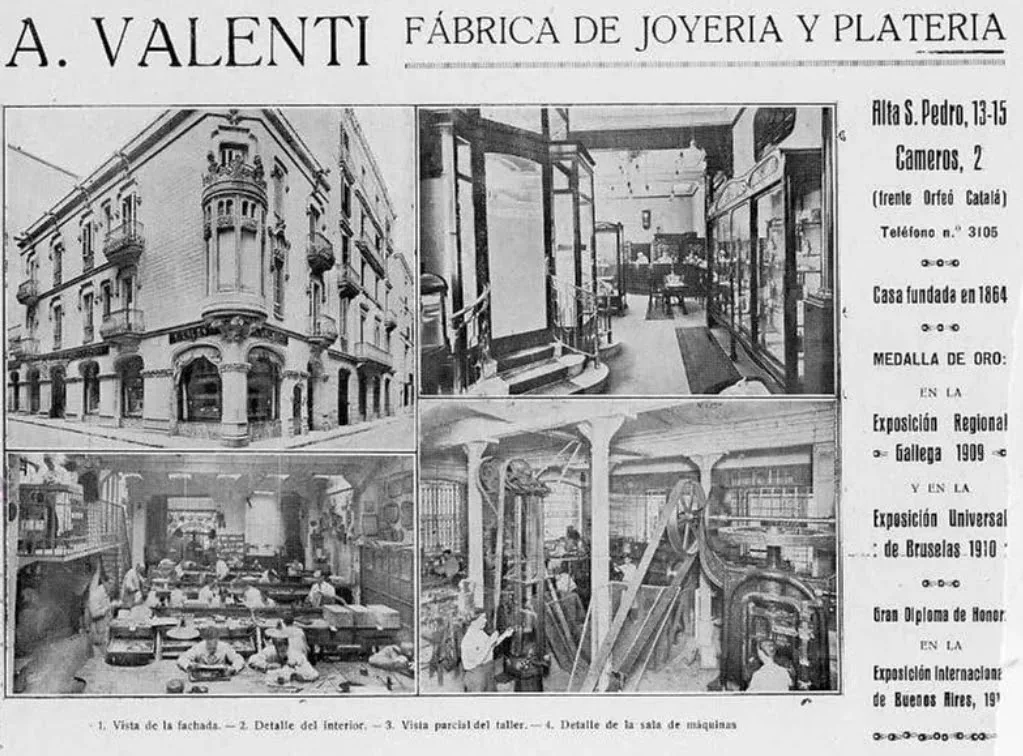 Clic per ampliar fotografia o plànol Retall de premsa a La Publicitat (01.09.1923) sobre la joieria Valentí a la Casa Pere Llibre