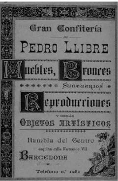 Cliquez pour agrandir la photographie ou le plan Publicité imprimée originale d'époque de la confiserie et pâtisserie Casa Llibre